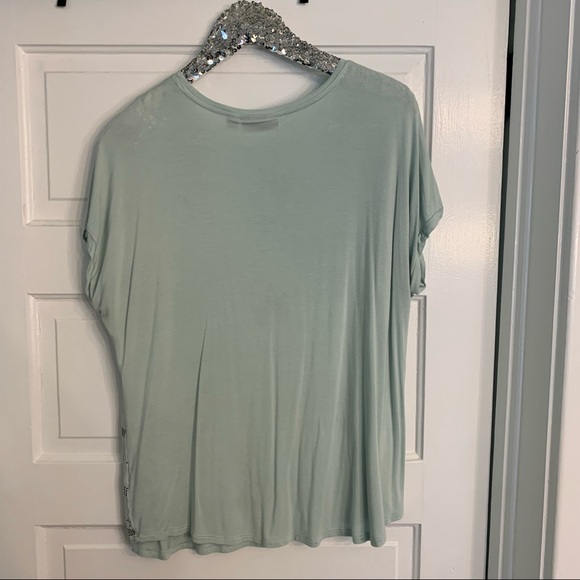 Apt. 9 Mint Striped Tee - Picture 5 of 5